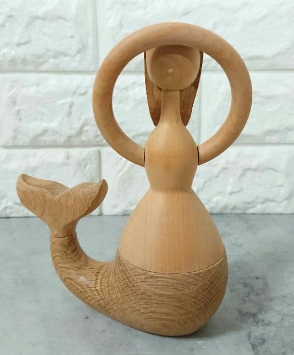 超稀少 木製 アーキテクトメイド マーメイド オブジェ デンマーク製 人魚