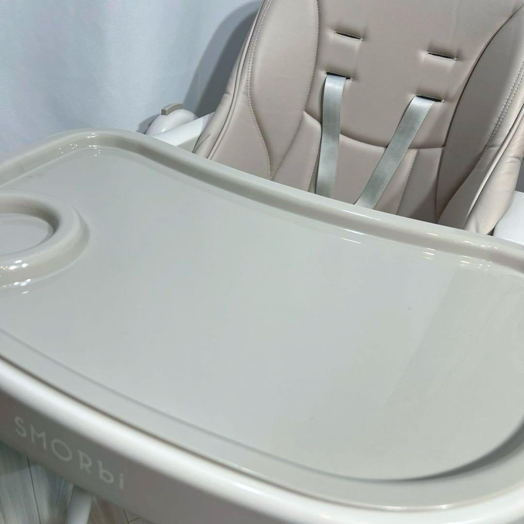 SMORbi のびのびマルチチェア ハイ＆ローチェア サンドグレー