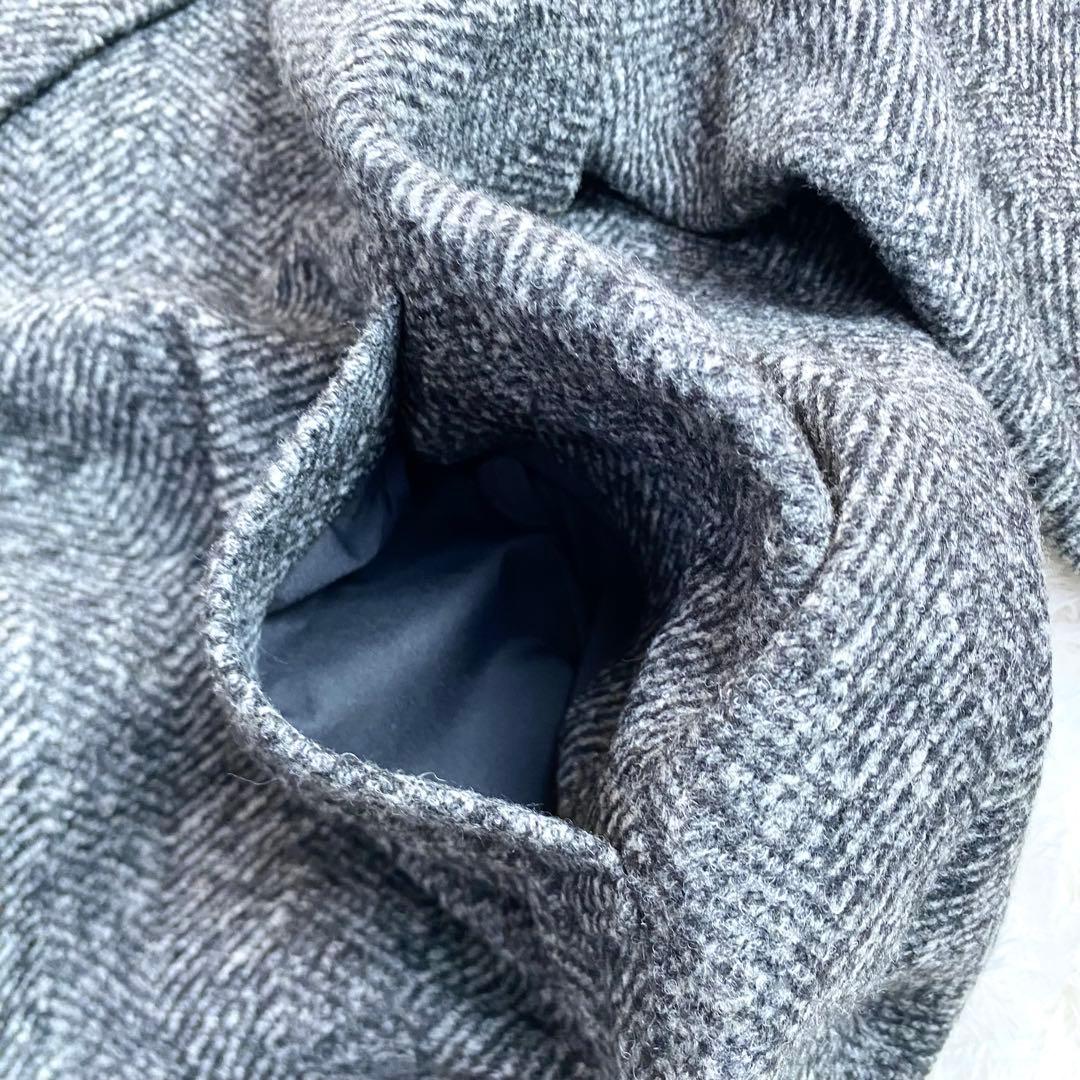 22AWスピックアンドスパン　W スライバーヘリンボーンミドルコート　Mサイズ