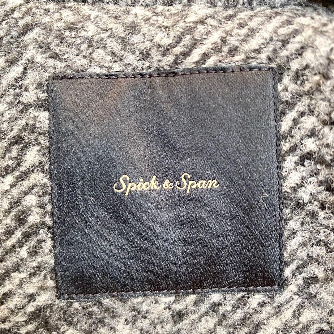 22AWスピックアンドスパン　W スライバーヘリンボーンミドルコート　Mサイズ