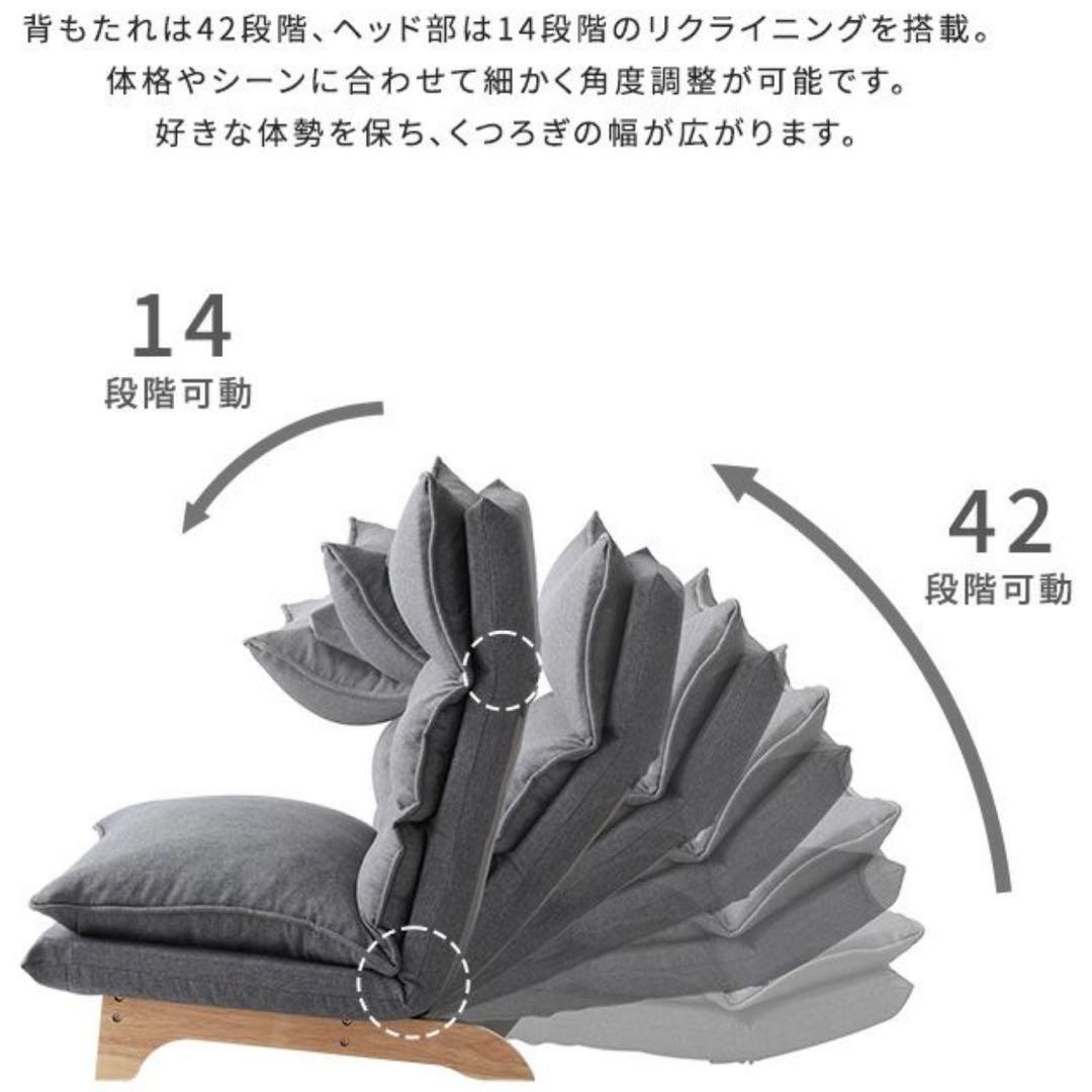 脚付リクライニングローソファ1人掛け【Cowserカウザー】 SH-07-FRZ