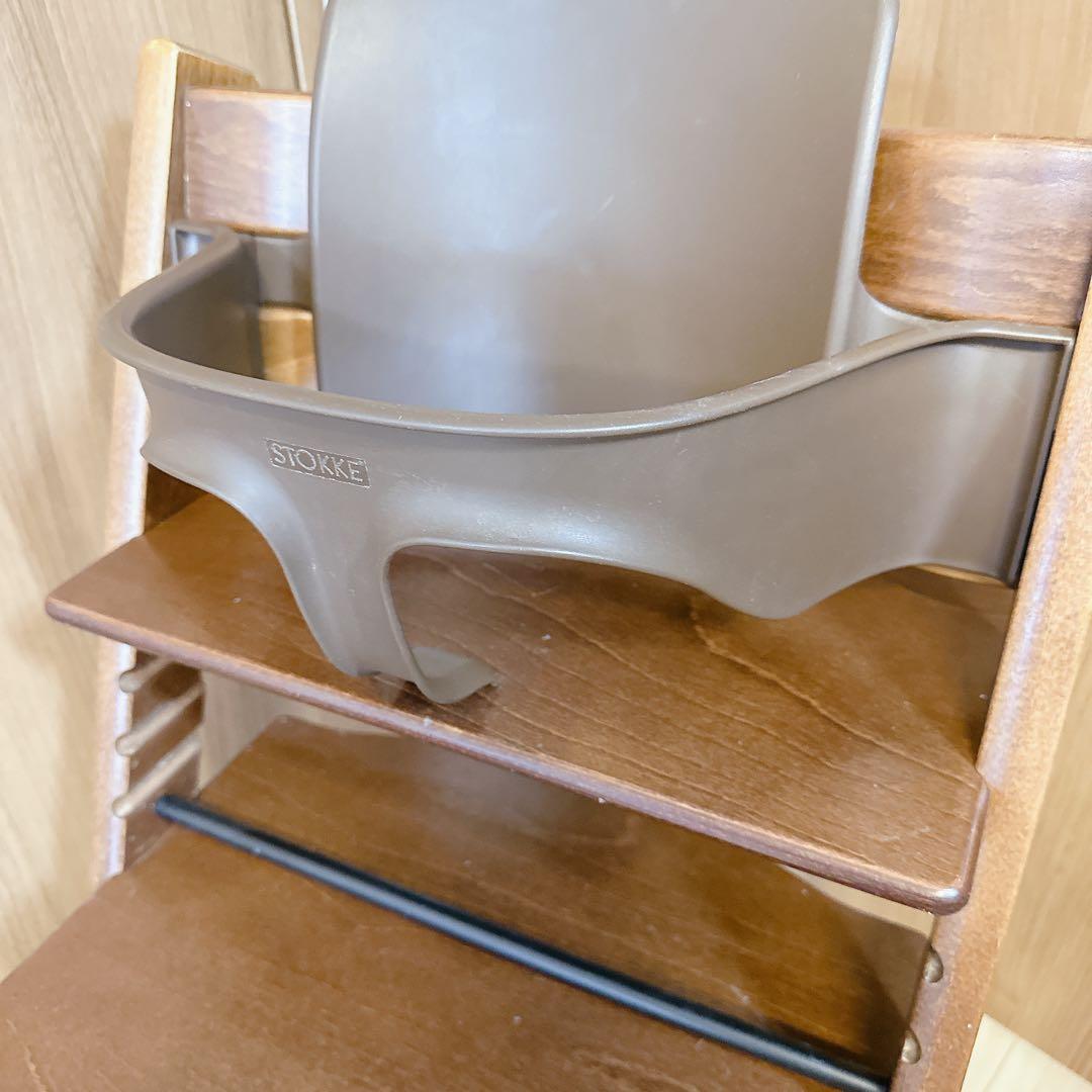 状態良好★ベビーガード付き ストッケ トリップトラップ ブラウン