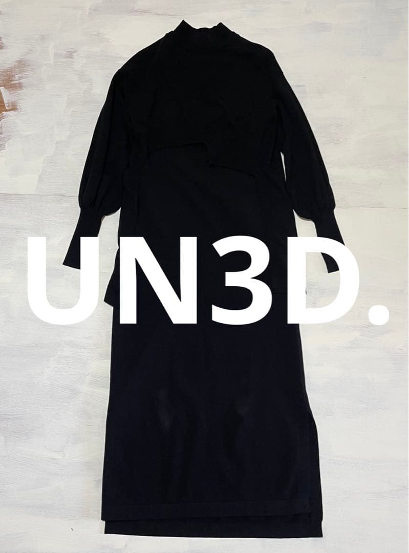 美品　UN3D. 　アンスリード アンサンブルワンピース　レイヤー