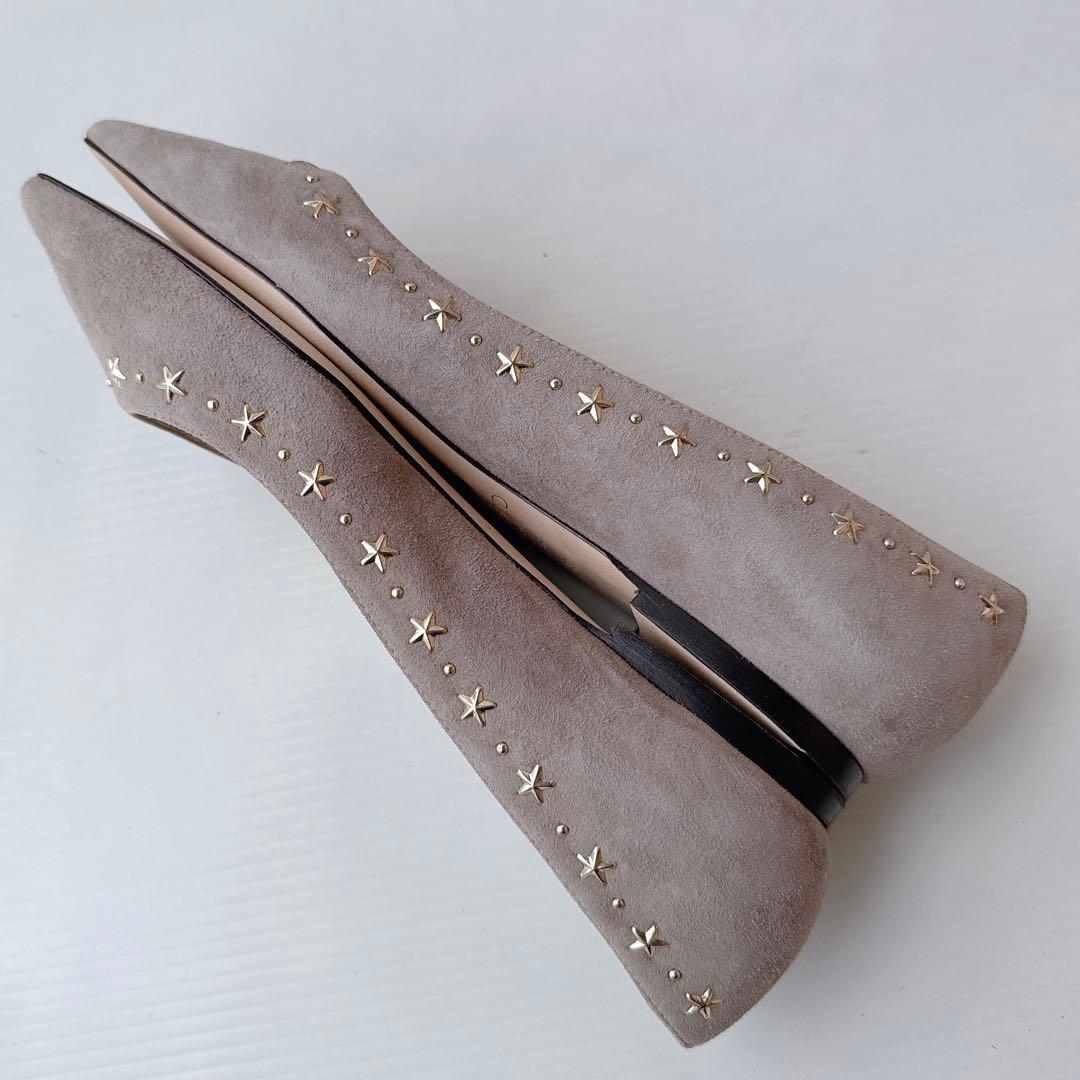 ジミーチュウ　星　スタースタッズ　バレリーナ　フラットシューズ　パンプス　新品