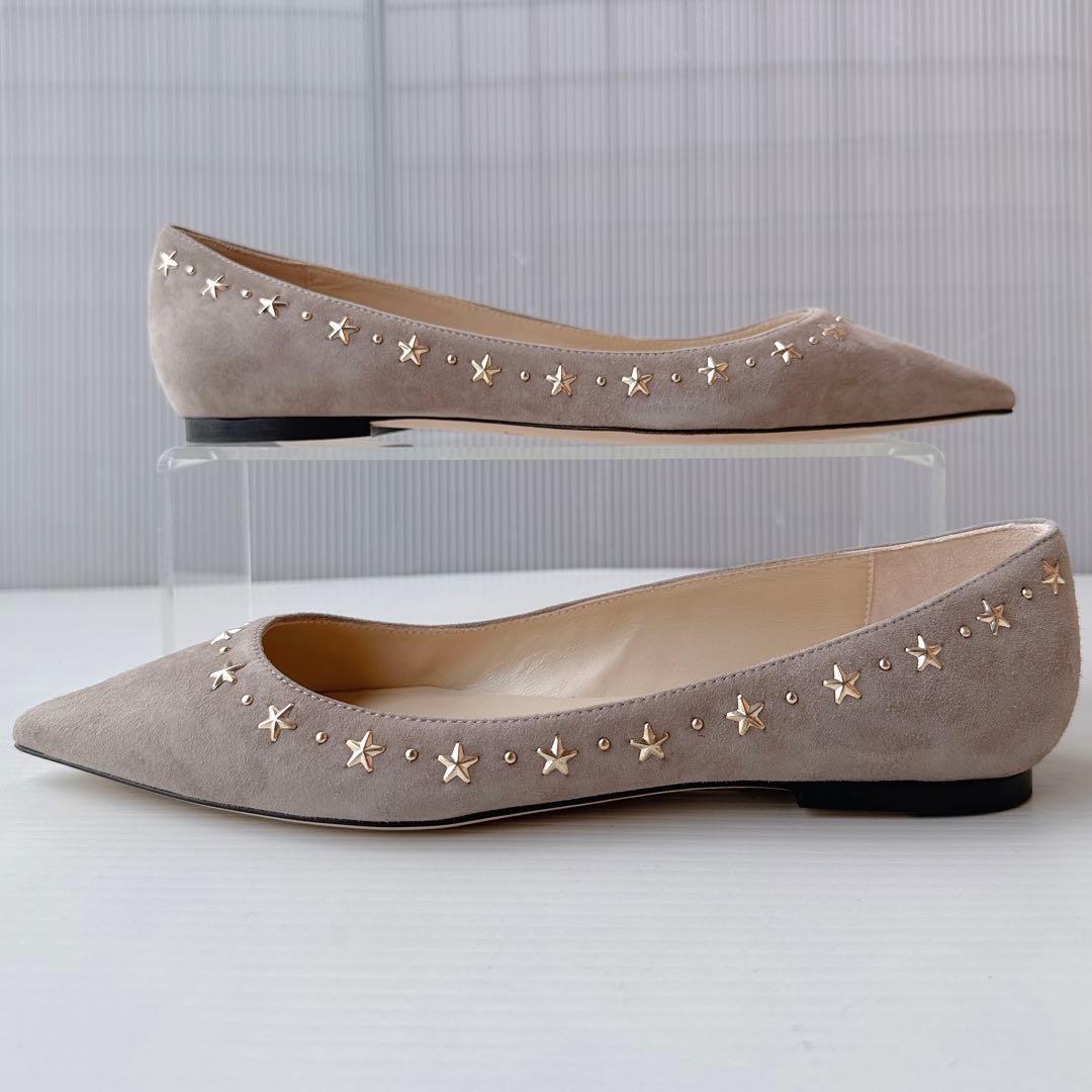 ジミーチュウ　星　スタースタッズ　バレリーナ　フラットシューズ　パンプス　新品
