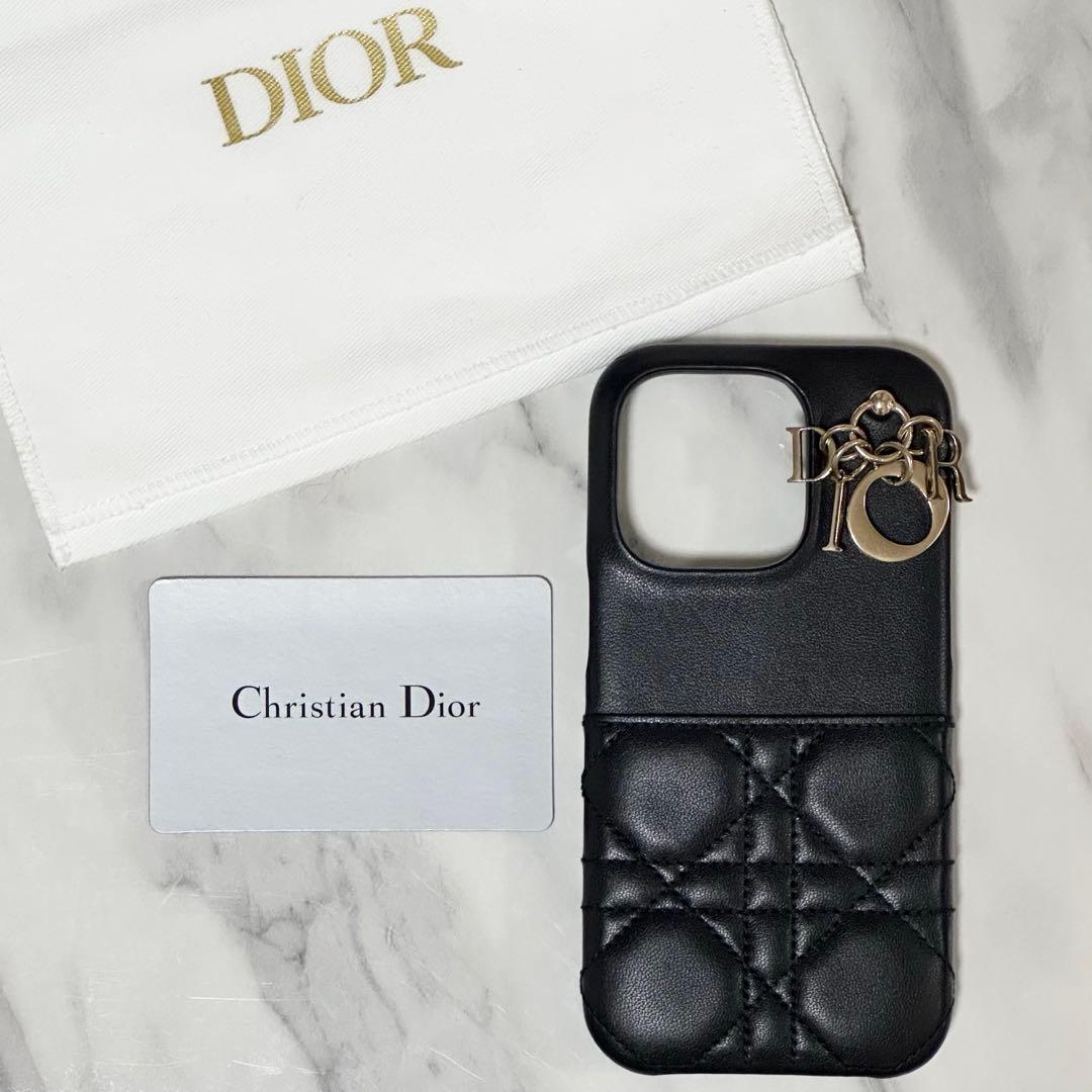 Lady Dior iPhone14Pro ケース(カナージュ ラムスキン)