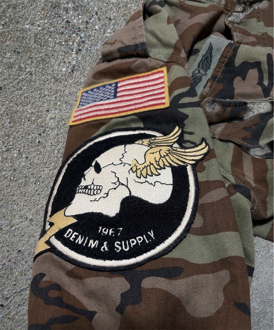 Denim & Supply Ralph Lauren 迷彩 カモフラ 刺繍 M