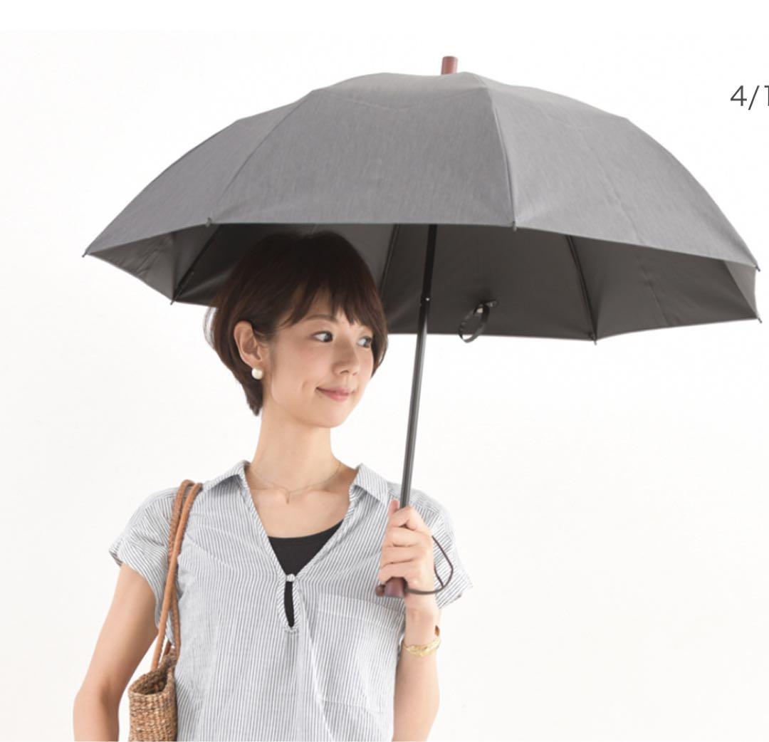 【7/21まで】サンバリア100 日傘　2 段折り フロストグレー　※袋なし