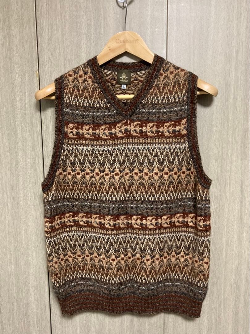 鴨志田康人ディレクション Paul Stuart Vネックニットベスト