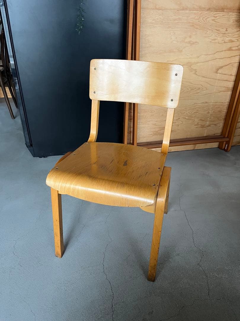 ヴィンテージ　スタッキング　スクールチェア　椅子　イギリス　トーネット　チェア