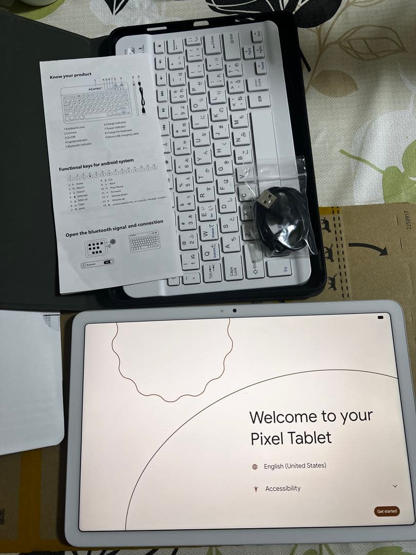 Google pixelタブレット充電スピーカー付　128GB ゴーストタッチ？