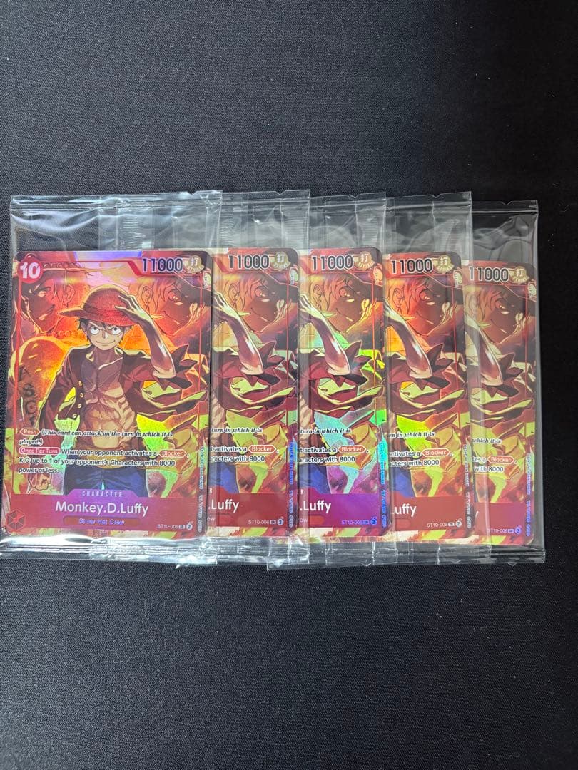 モンキー・D・ルフィ　海外版　トレジャーブースターセット　プロモ　未開封 5枚