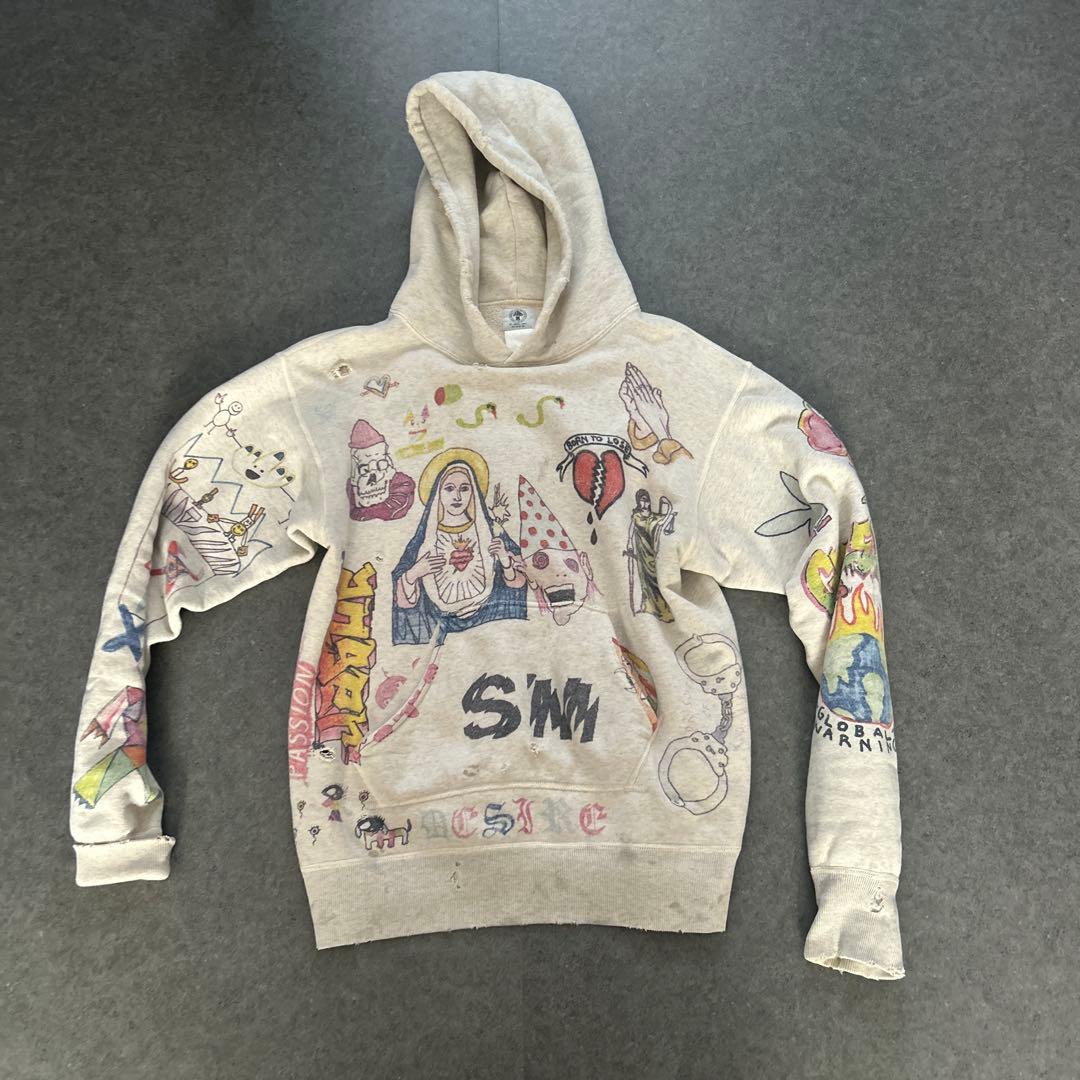 saint michael パーカー21SS Hoodie Graffiti