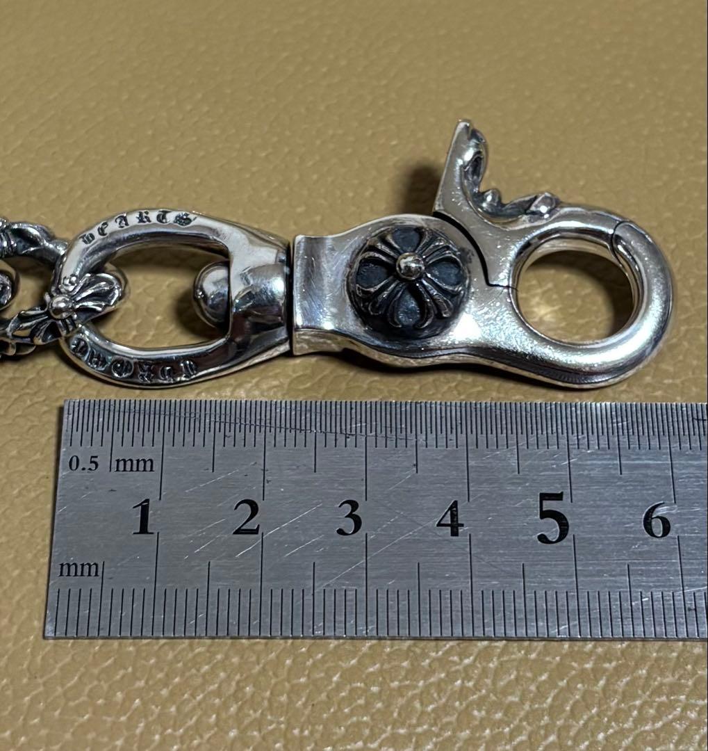 【SILVER925】ウォレットチェーン シルバー925刻印有246g美品極太