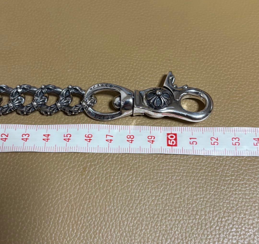 【SILVER925】ウォレットチェーン シルバー925刻印有246g美品極太