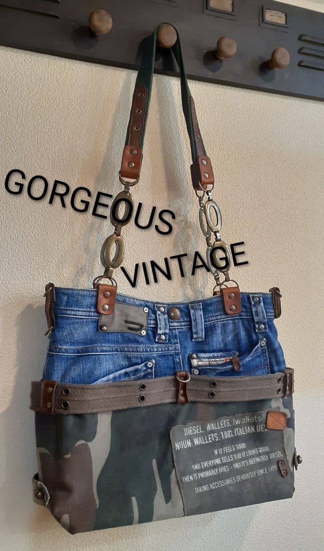 ミリタリーリメイク ★★★ GORGEOUS VINTAGE 肩掛けトート&…
