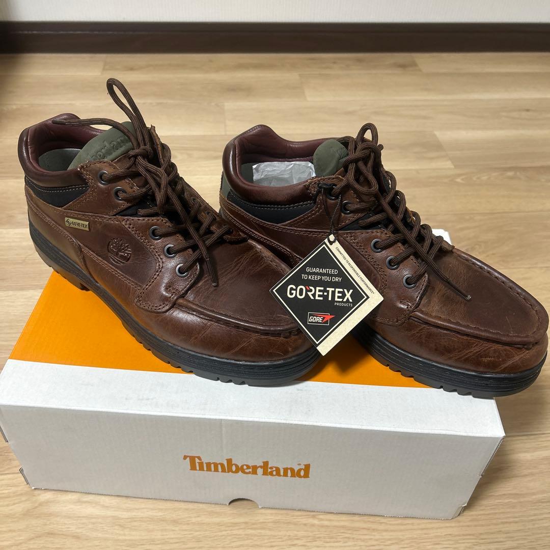 timberland moc toe gtx brown ブラウン