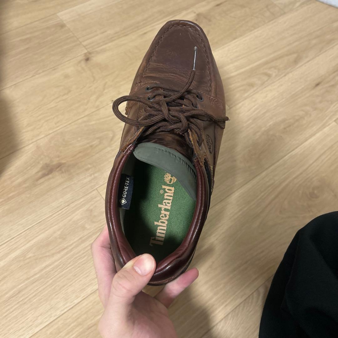timberland moc toe gtx brown ブラウン