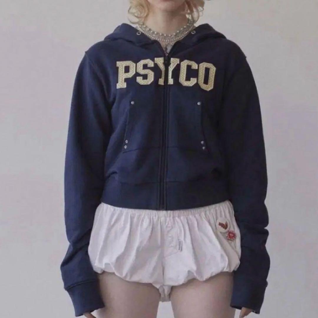 sculptor ジップ　フーディ　パーカー　ネイビー