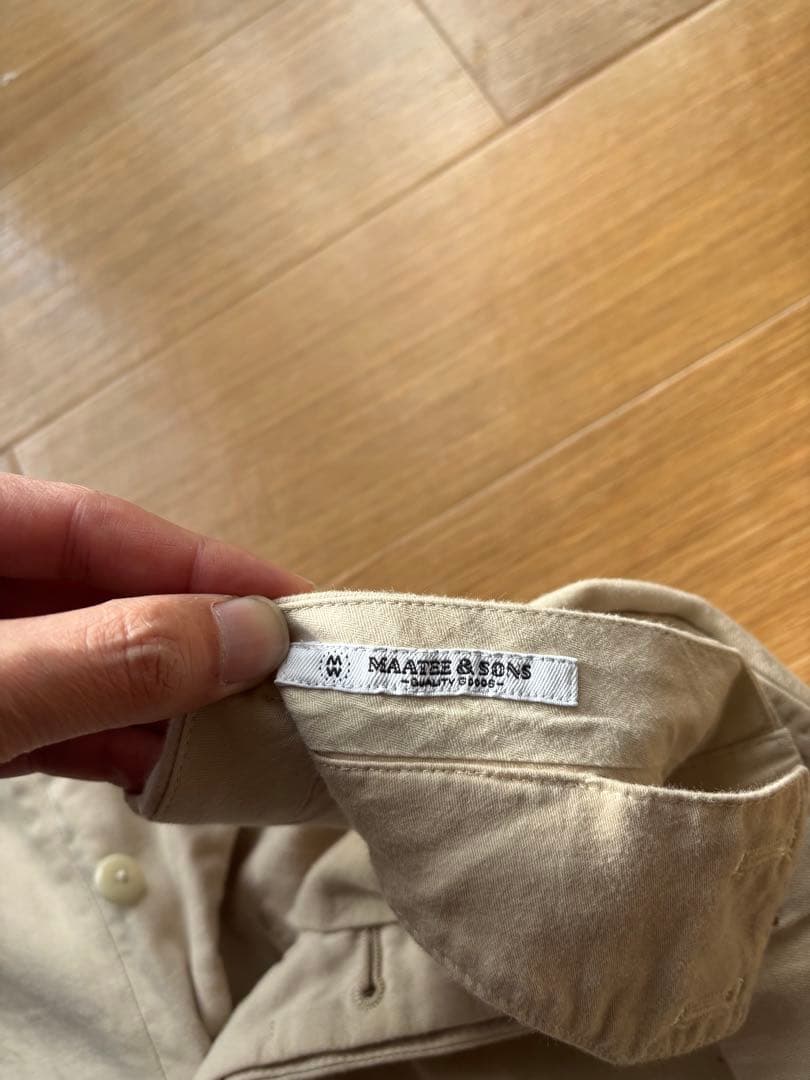 20日まで値下げ25ss maatee&sons MARVERICK 生成り