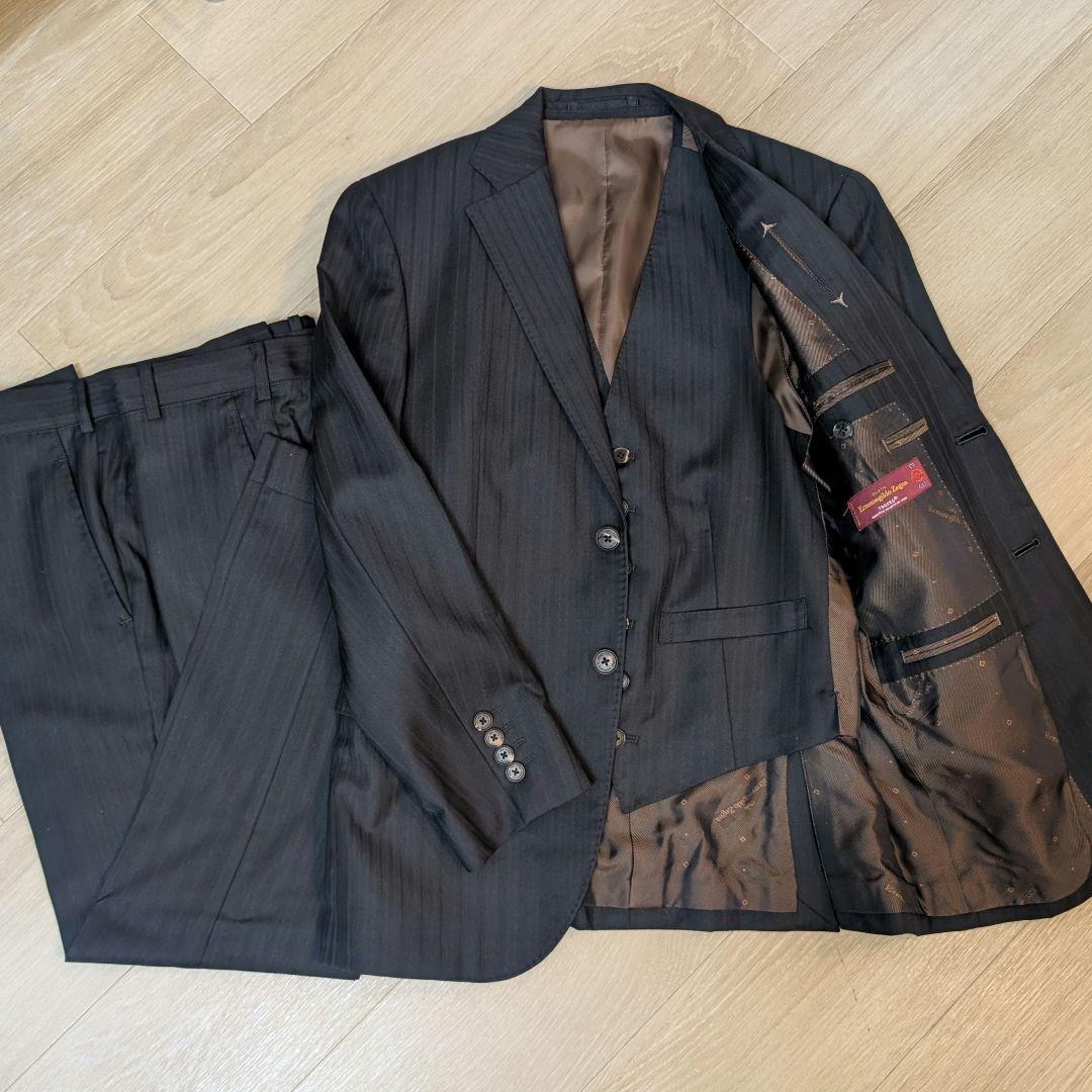 【美品】Ermenegildo Zegna ゼニア トロフェオ ブラック