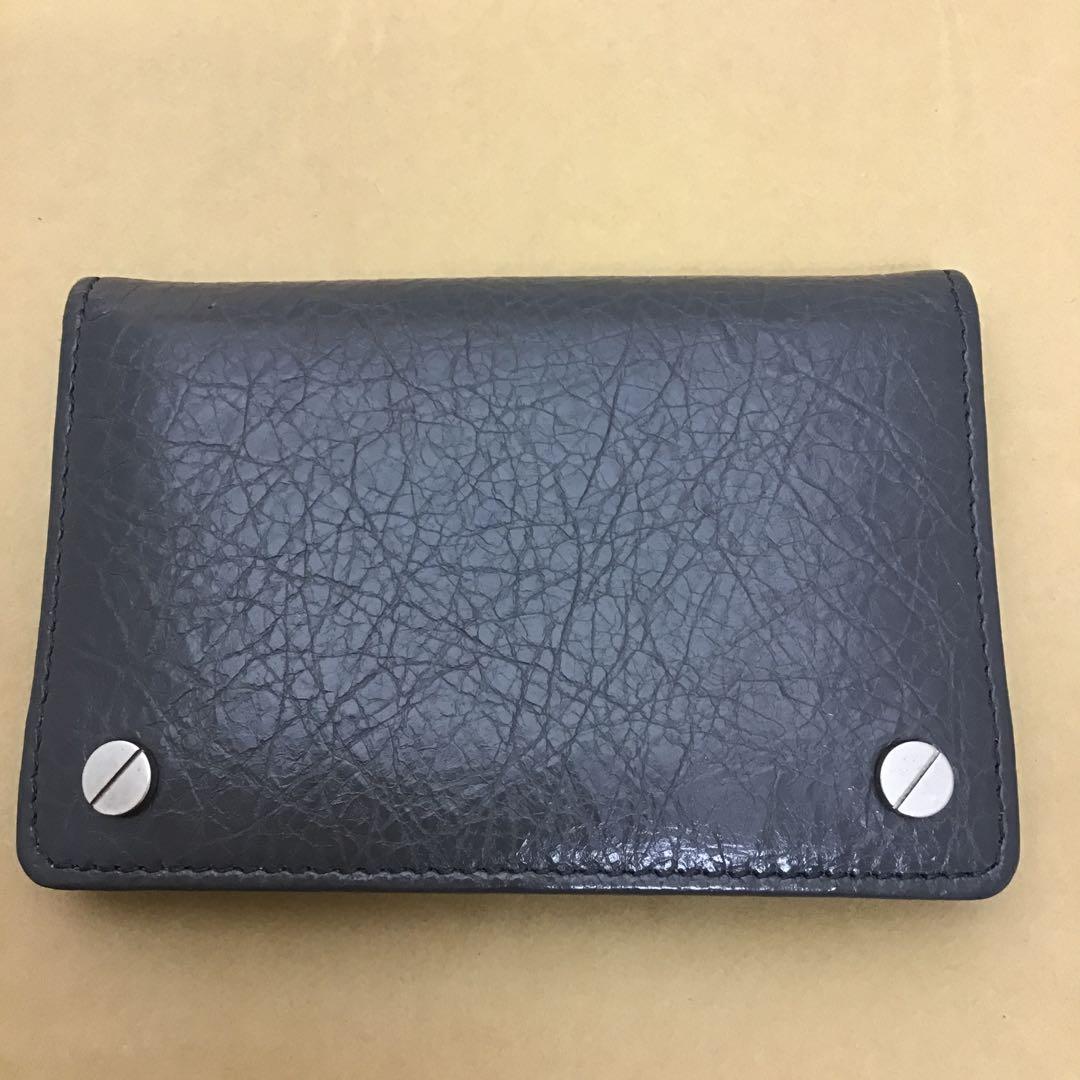 ❣️美品❣️ BALENCIAGA バレンシアガ　レザー 名刺入れ グレー