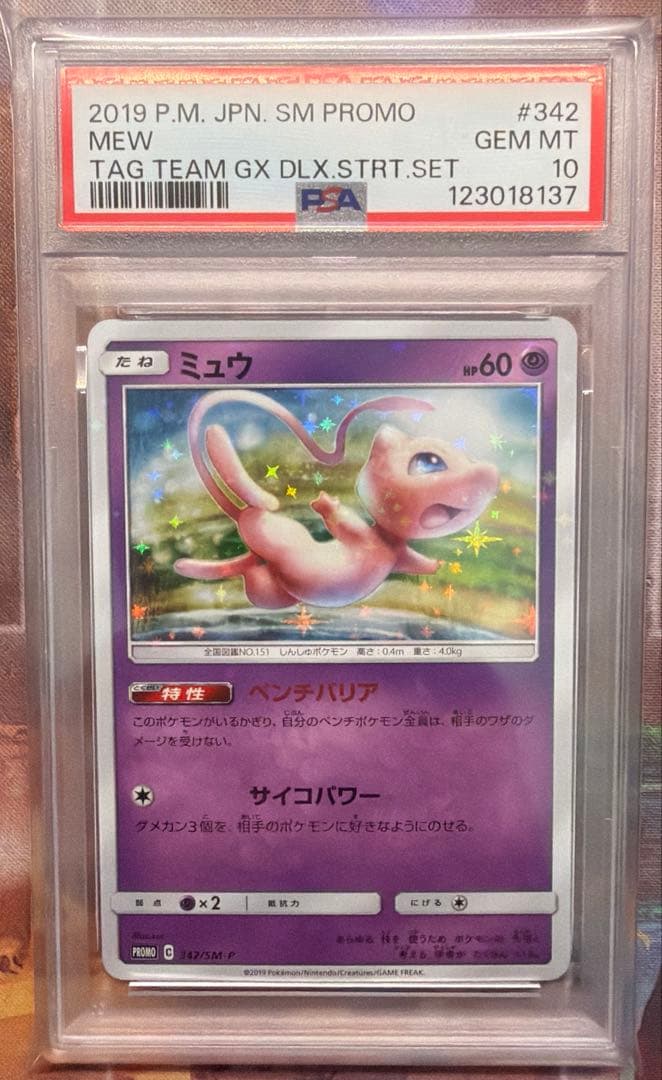 【PSA10】ミュウ プロモ 【P】{342/SM-P} TAG TEAM GX
