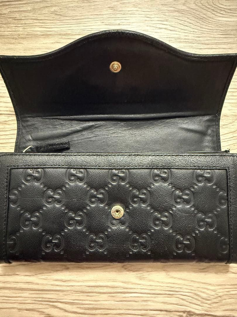 グッチ 長財布 シマ インターロッキング ゴールド金具