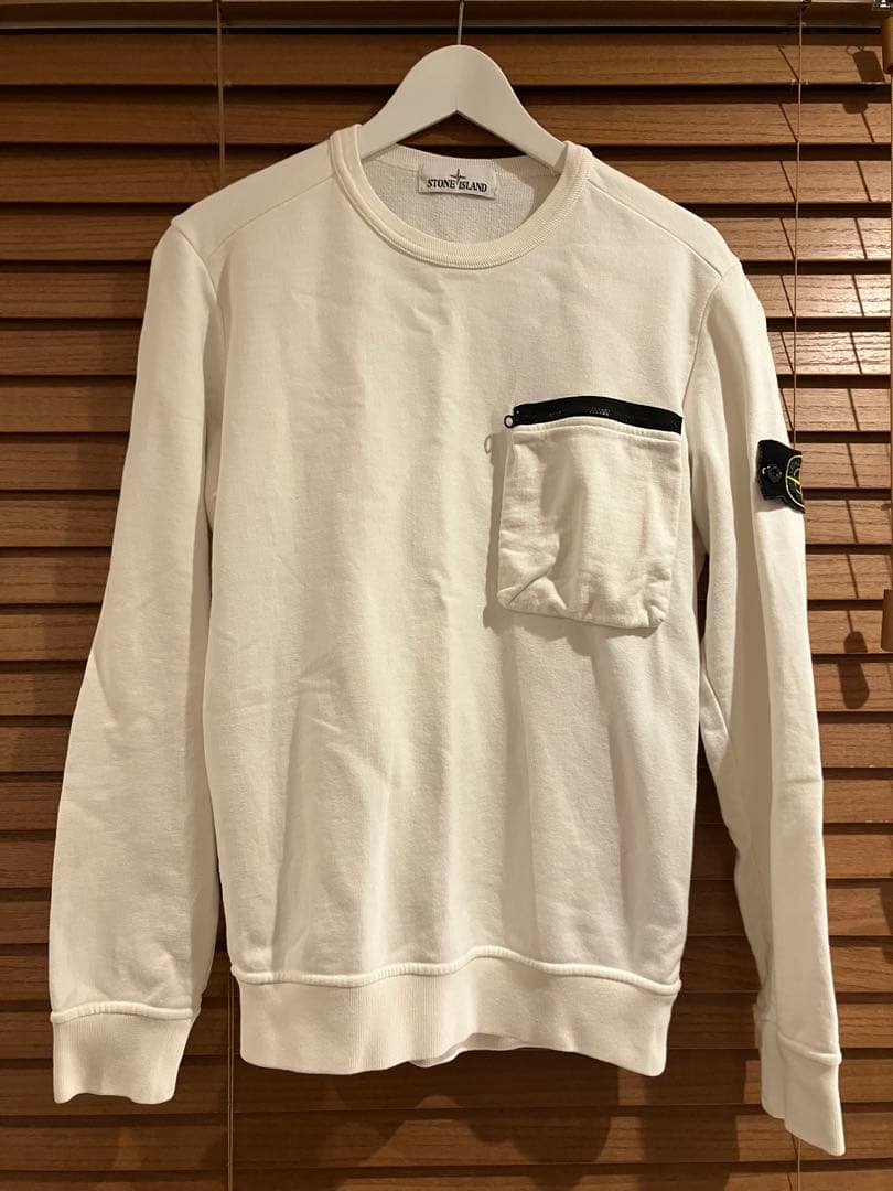 STONE  Sサイズ スウェット 白 ホワイト ストーンアイランド