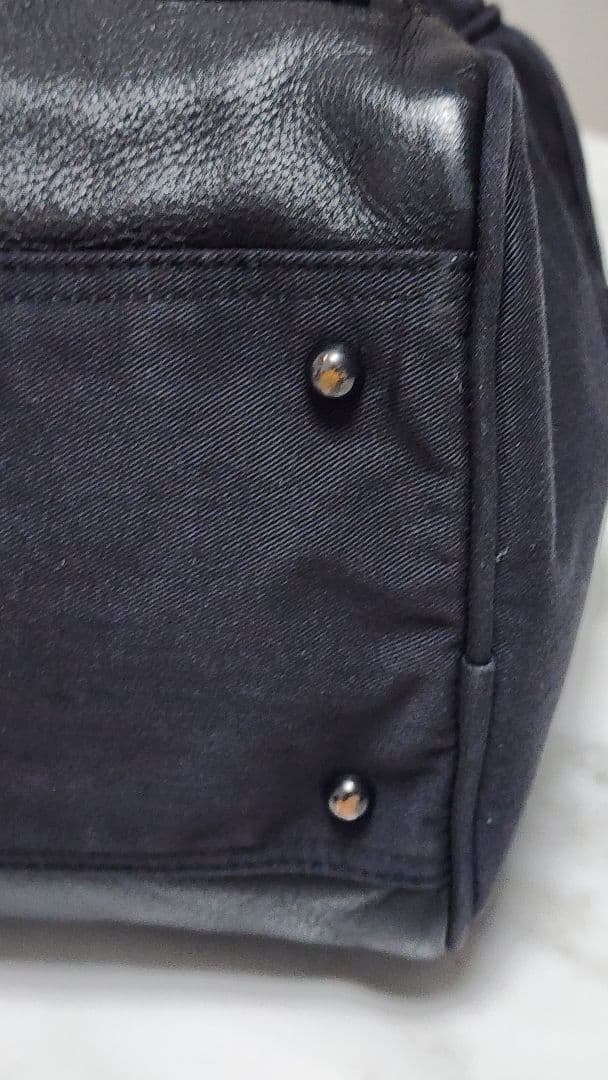 PORTER ボストンバッグ ブラック　ポーター　レザーと布のコンビ