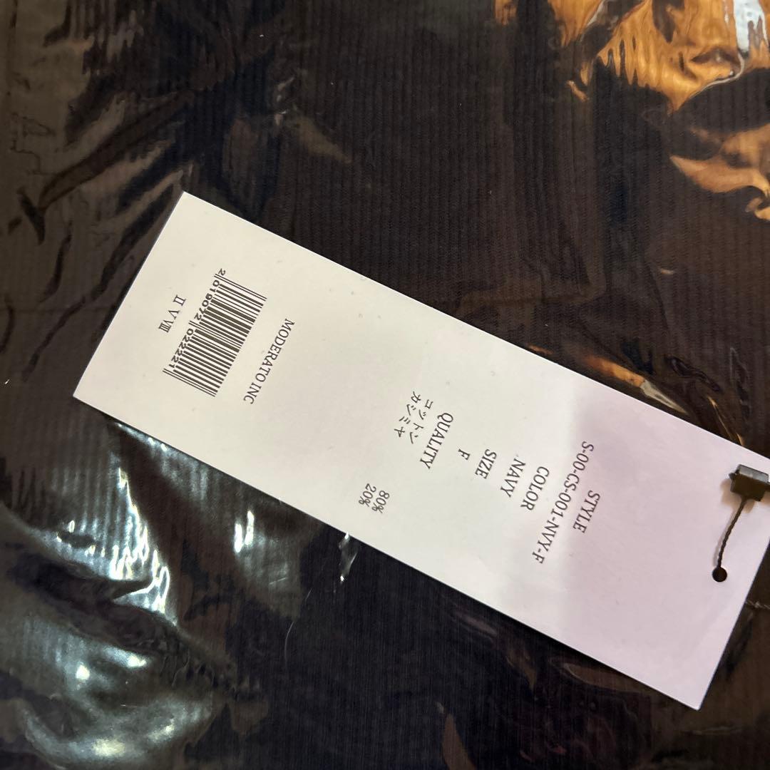 SOEJU ソージュ　カシミヤ混タートルネックカットソー　M ネイビー