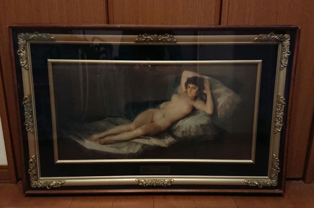 希少✨ ゴヤ「裸のマハ」複製画 額装 絵画 西洋美術 巨匠 名画 インテリア