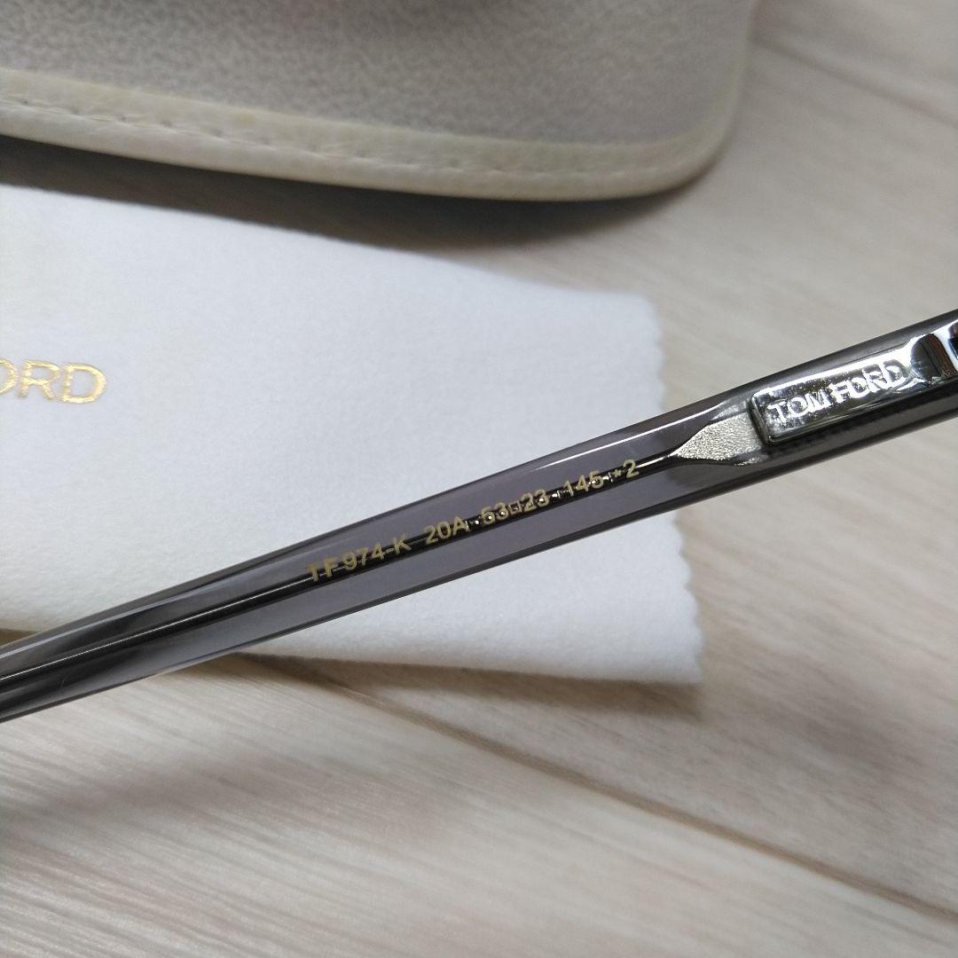 希少K番トムフォードtf974kサングラス眼鏡クリア薄レンズ箱ftロンハーマン等