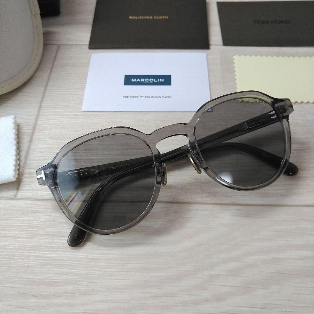 希少K番トムフォードtf974kサングラス眼鏡クリア薄レンズ箱ftロンハーマン等