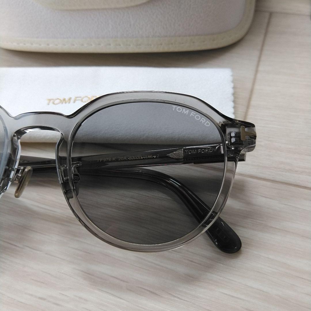 希少K番トムフォードtf974kサングラス眼鏡クリア薄レンズ箱ftロンハーマン等