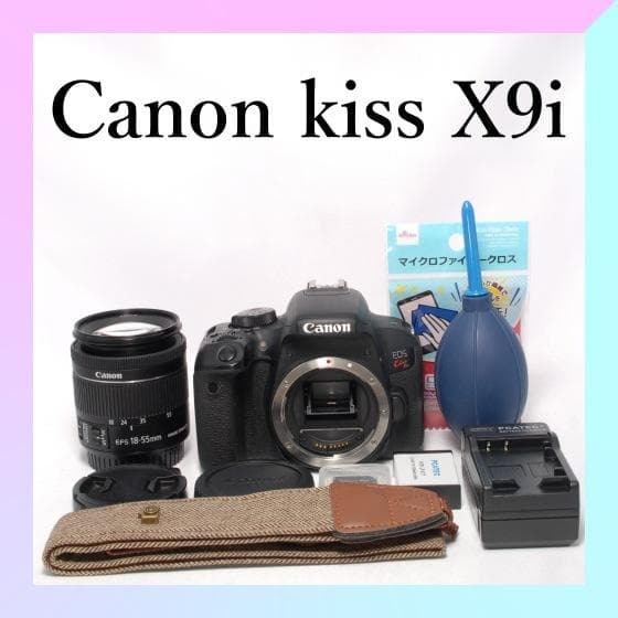 ✨超高画質×超軽量✨Wi-Fi搭載✨Canon Kiss X9i レンズキット