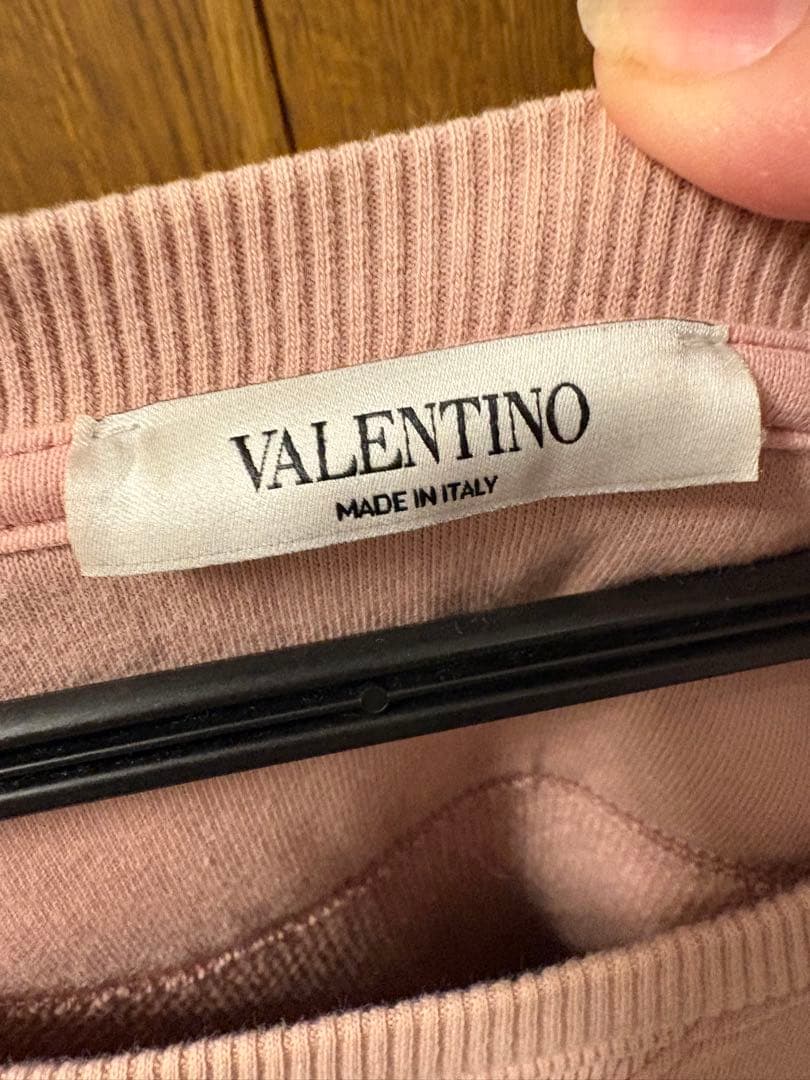 た*あ様 VALENTINO ピンク スウェット ロゴ　スウェット　　ヴァレンテ