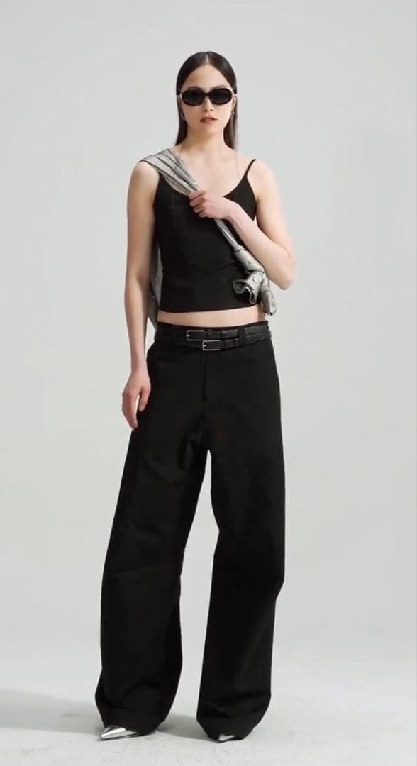 Mサイズ　Simple Project ブラックワイドパンツ