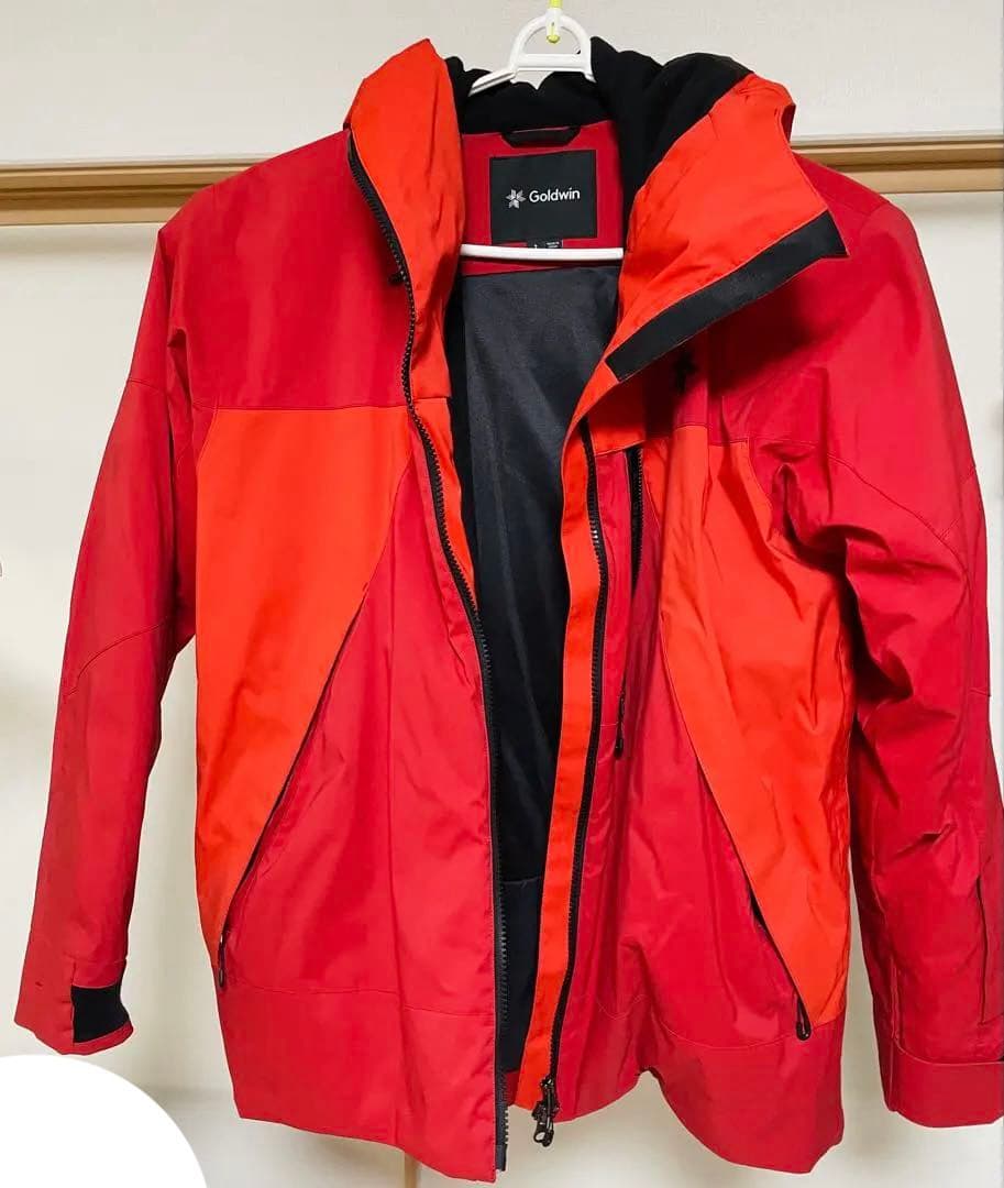 Goldwin 赤 フード付きスキーウェア 上下セット