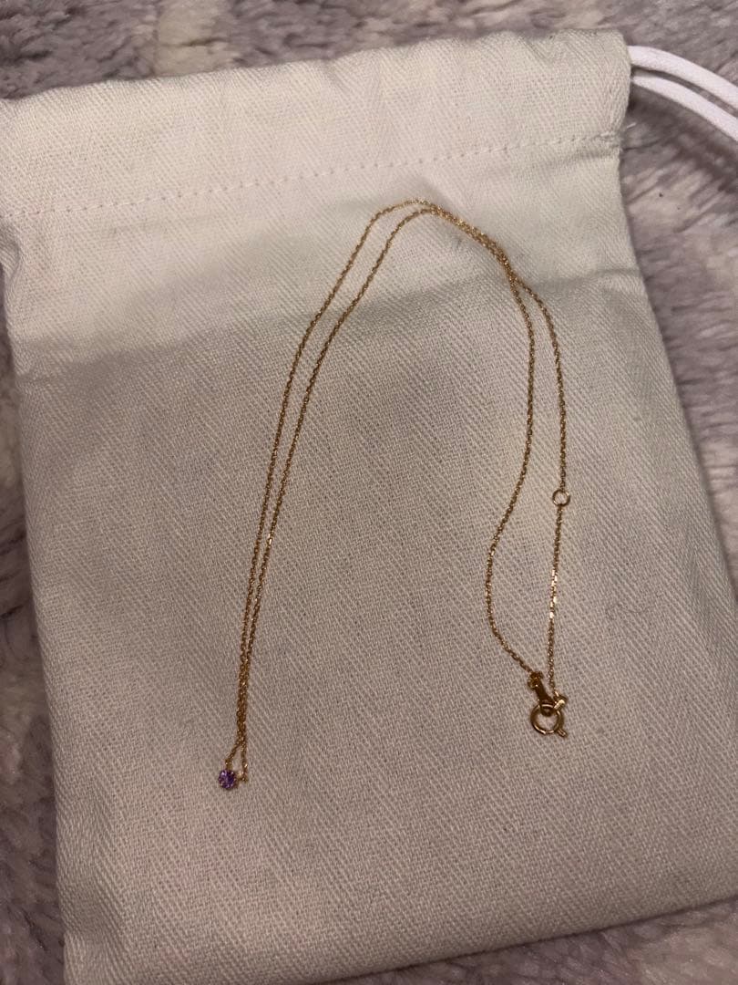 ete K18 アメジスト ネックレス