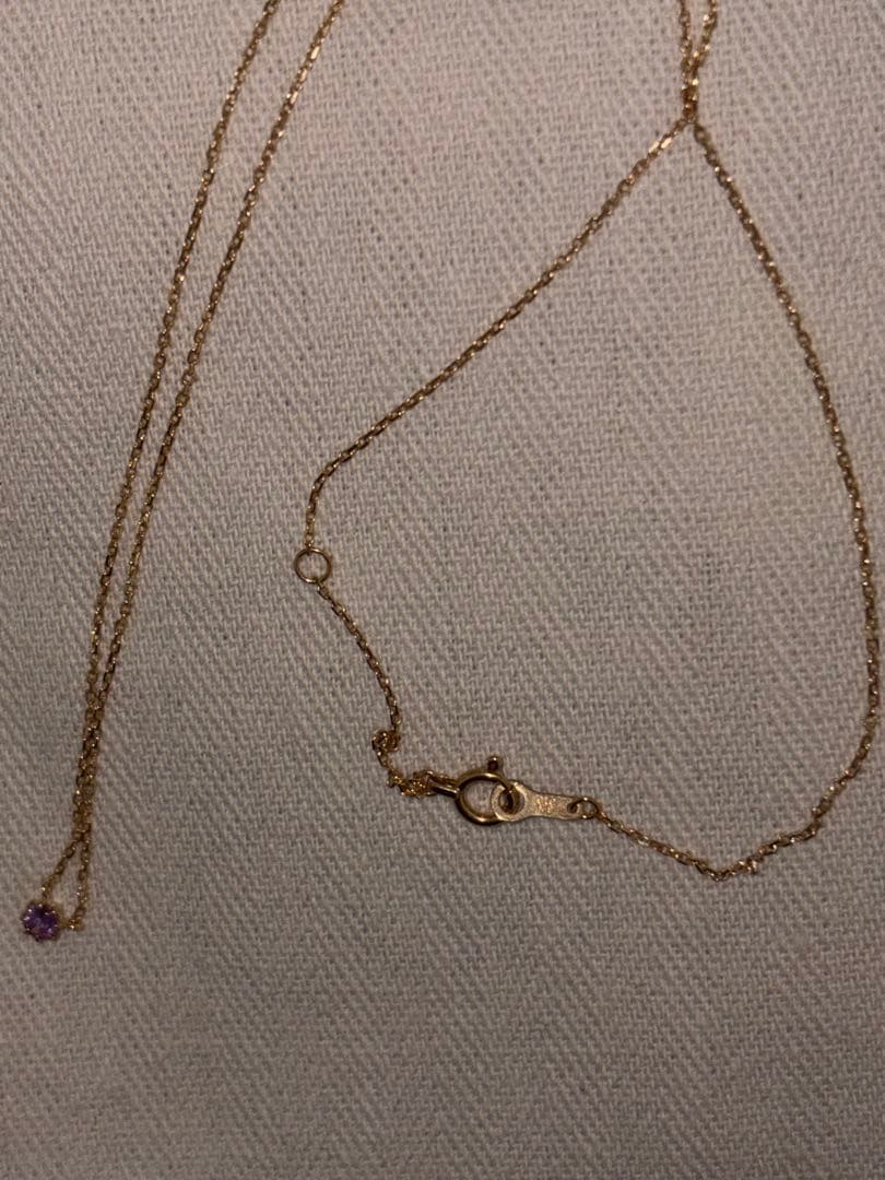 ete K18 アメジスト ネックレス
