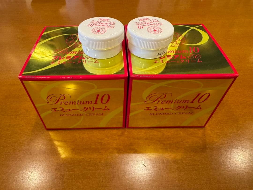 プレミアム10エミュークリーム150g✕2箱&オマケ2つ