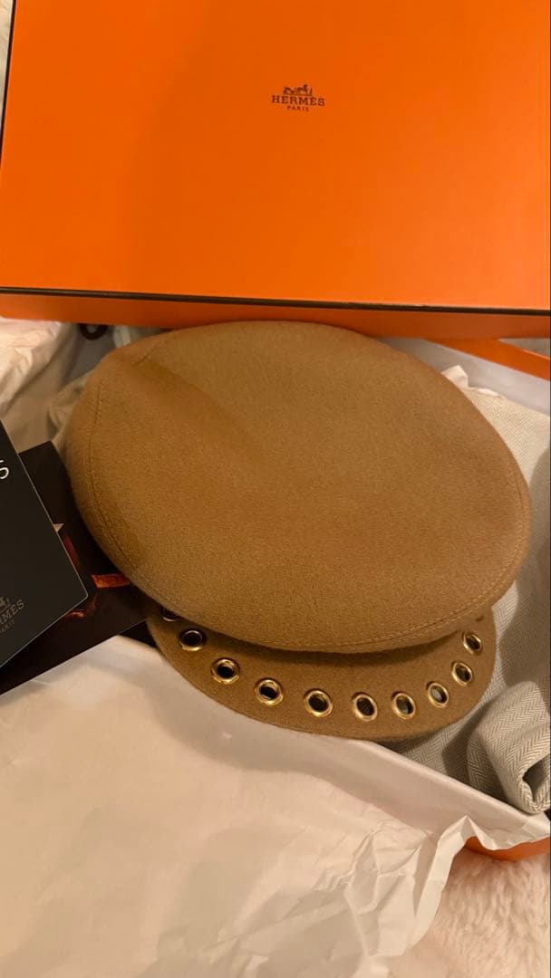 HERMES アイレットキャスケット 57