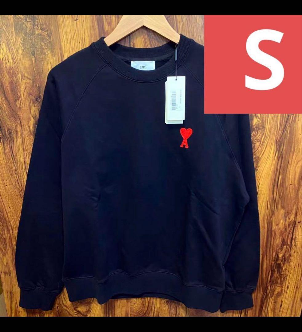 ami paris アミパリ スウェット トレーナー　S ブラック K1