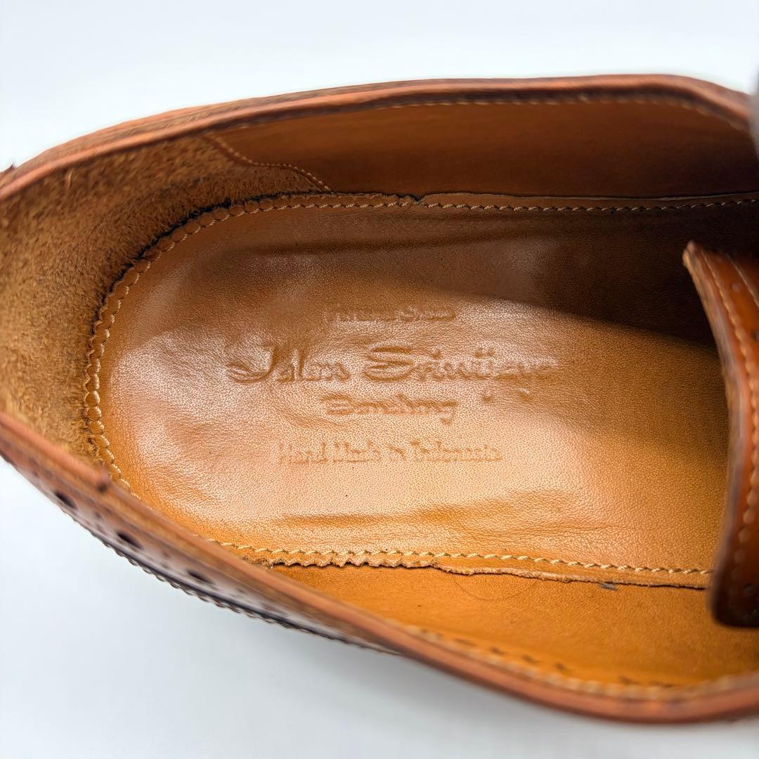 【美品】ジャランスリウァヤ ストレートチップ 26cm ブラウン 内羽根 革靴