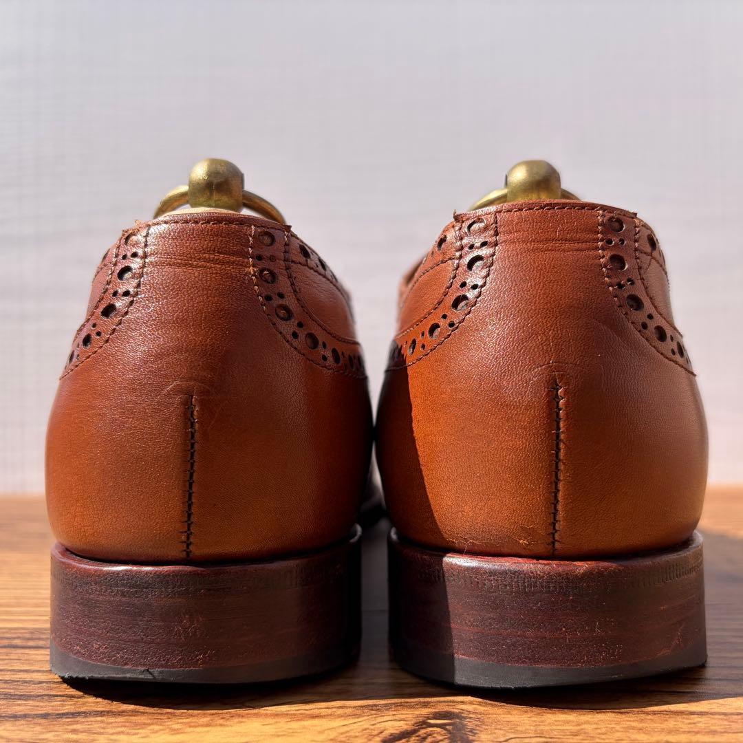 【美品】ジャランスリウァヤ ストレートチップ 26cm ブラウン 内羽根 革靴