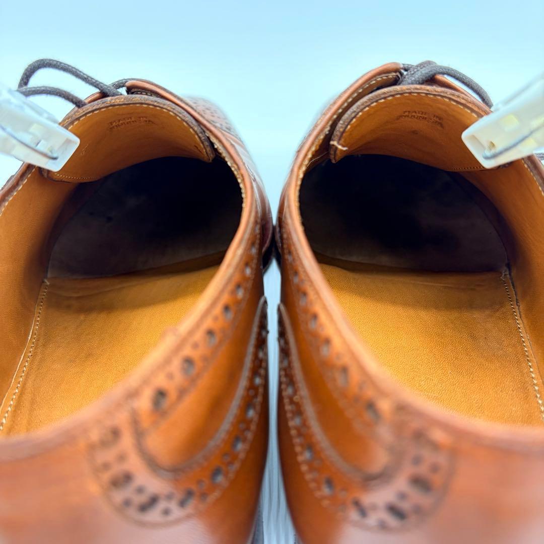 【美品】ジャランスリウァヤ ストレートチップ 26cm ブラウン 内羽根 革靴