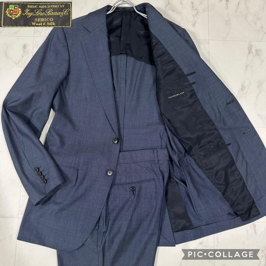 【美品】TOMORROWLAND✖︎ロロピアーナ　シルク ネイビー　L相当