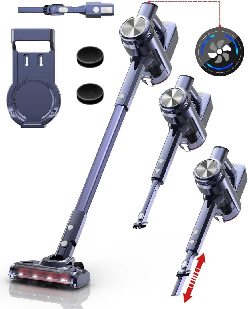 VEWIOR 掃除機 コードレス38000pa強　0