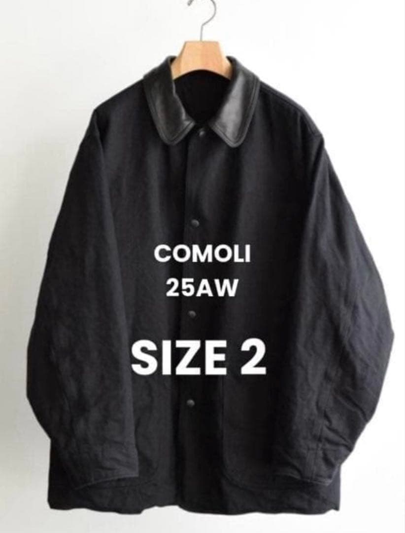 25AW 2サイズ COMOLI 25AW デニム レザー ワーク ジャケット